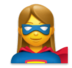 Woman Superhero Emoji Copy Paste ― 🦸‍♀ - lg