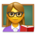 Woman Teacher Emoji Copy Paste ― 👩‍🏫 - lg