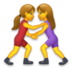 Women Wrestling Emoji Copy Paste ― 🤼‍♀ - lg