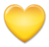 Yellow Heart Emoji Copy Paste ― 💛 - lg