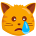 Crying Cat Emoji Copy Paste ― 😿 - messenger