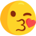 Face Blowing A Kiss Emoji Copy Paste ― 😘 - messenger