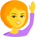 Person Raising Hand Emoji Copy Paste ― 🙋 - messenger