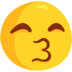 Kissing Face With Smiling Eyes Emoji Copy Paste ― 😙 - messenger