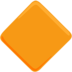 Large Orange Diamond Emoji Copy Paste ― 🔶 - messenger