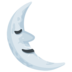 Last Quarter Moon Face Emoji Copy Paste ― 🌜 - messenger