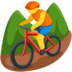 Person Mountain Biking Emoji Copy Paste ― 🚵 - messenger