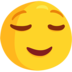 Relieved Face Emoji Copy Paste ― 😌 - messenger