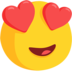 Smiling Face With Heart-eyes Emoji Copy Paste ― 😍 - messenger