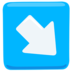 Down-right Arrow Emoji Copy Paste ― ↘️ - messenger