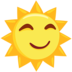 Sun With Face Emoji Copy Paste ― 🌞 - messenger