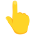 Backhand Index Pointing Up Emoji Copy Paste ― 👆 - messenger