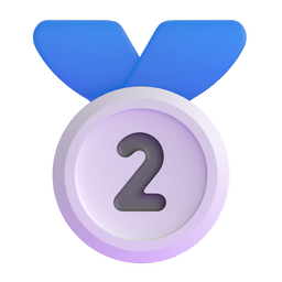 2nd Place Medal Emoji Copy Paste ― 🥈 - microsoft-teams-gifs