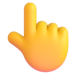 Backhand Index Pointing Up Emoji Copy Paste ― 👆 - microsoft-teams-gifs