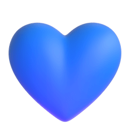 Blue Heart Emoji Copy Paste ― 💙 - microsoft-teams-gifs