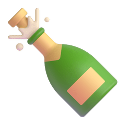 Bottle With Popping Cork Emoji Copy Paste ― 🍾 - microsoft-teams-gifs