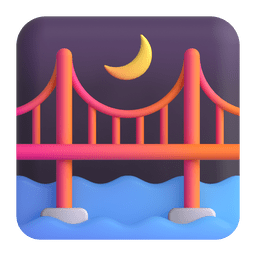 Bridge At Night Emoji Copy Paste ― 🌉 - microsoft-teams-gifs