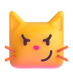 Cat With Wry Smile Emoji Copy Paste ― 😼 - microsoft-teams-gifs