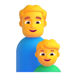 Family: Man, Boy Emoji Copy Paste ― 👨‍👦 - microsoft-teams-gifs