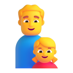 Family: Man, Girl Emoji Copy Paste ― 👨‍👧 - microsoft-teams-gifs