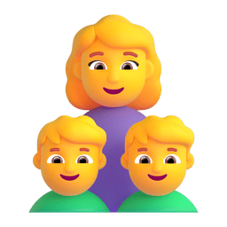 Family: Woman, Boy, Boy Emoji Copy Paste ― 👩‍👦‍👦 - microsoft-teams-gifs