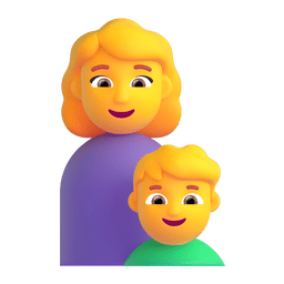 Family: Woman, Boy Emoji Copy Paste ― 👩‍👦 - microsoft-teams-gifs