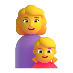 Family: Woman, Girl Emoji Copy Paste ― 👩‍👧 - microsoft-teams-gifs