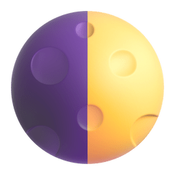 First Quarter Moon Emoji Copy Paste ― 🌓 - microsoft-teams-gifs