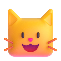 Grinning Cat Emoji Copy Paste ― 😺 - microsoft-teams-gifs
