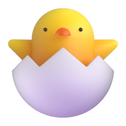 Hatching Chick Emoji Copy Paste ― 🐣 - microsoft-teams-gifs