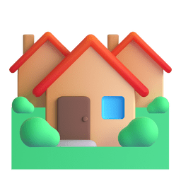 Houses Emoji Copy Paste ― 🏘️ - microsoft-teams-gifs