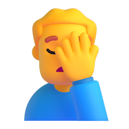 Man Facepalming Emoji Copy Paste ― 🤦‍♂ - microsoft-teams-gifs