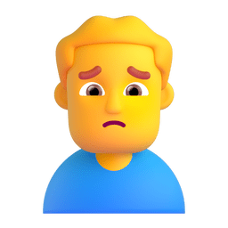 Man Frowning Emoji Copy Paste ― 🙍‍♂ - microsoft-teams-gifs