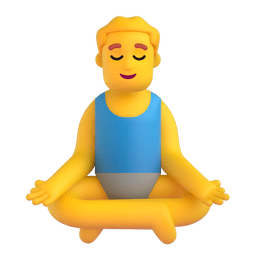 Man In Lotus Position Emoji Copy Paste ― 🧘‍♂ - microsoft-teams-gifs
