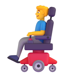 Man In Motorized Wheelchair Emoji Copy Paste ― 👨‍🦼 - microsoft-teams-gifs