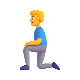 Man Kneeling Emoji Copy Paste ― 🧎‍♂ - microsoft-teams-gifs