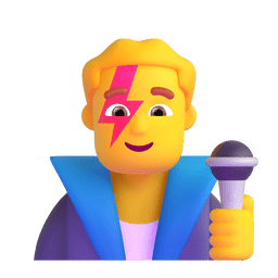 Man Singer Emoji Copy Paste ― 👨‍🎤 - microsoft-teams-gifs