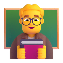 Man Teacher Emoji Copy Paste ― 👨‍🏫 - microsoft-teams-gifs