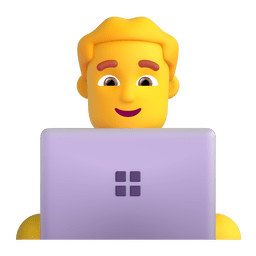 Man Technologist Emoji Copy Paste ― 👨‍💻 - microsoft-teams-gifs