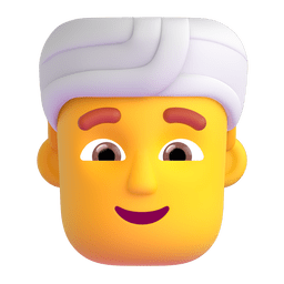 Man Wearing Turban Emoji Copy Paste ― 👳‍♂ - microsoft-teams-gifs