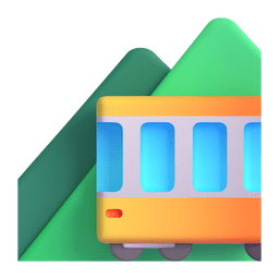 Mountain Railway Emoji Copy Paste ― 🚞 - microsoft-teams-gifs