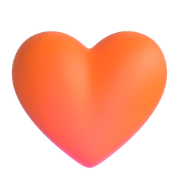 Orange Heart Emoji Copy Paste ― 🧡 - microsoft-teams-gifs