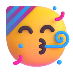 Partying Face Emoji Copy Paste ― 🥳 - microsoft-teams-gifs