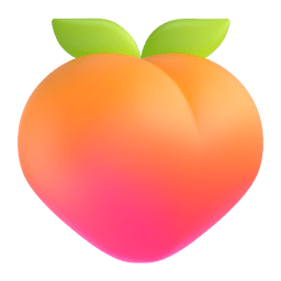 Peach Emoji Copy Paste ― 🍑 - microsoft-teams-gifs
