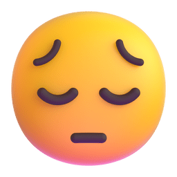 Pensive Face Emoji Copy Paste ― 😔 - microsoft-teams-gifs