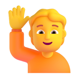 Person Raising Hand Emoji Copy Paste ― 🙋 - microsoft-teams-gifs