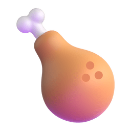 Poultry Leg Emoji Copy Paste ― 🍗 - microsoft-teams-gifs