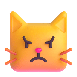 Pouting Cat Emoji Copy Paste ― 😾 - microsoft-teams-gifs