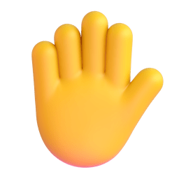 Raised Hand Emoji Copy Paste ― ✋ - microsoft-teams-gifs