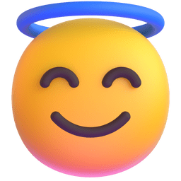 Smiling Face With Halo Emoji Copy Paste ― 😇 - microsoft-teams-gifs